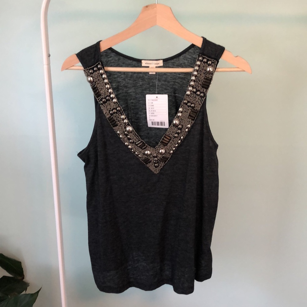 Silence and Noise Grey Tank Top women’s size large